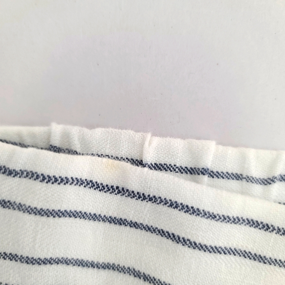 THEORY Thorina 100% Linen Striped Pants Size 8 - Picture 12 of 12